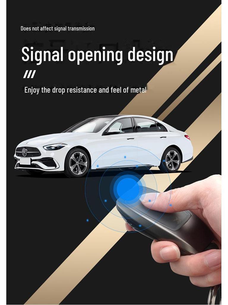 Mercedes-Benz Key Cover for C-Class, E-Class, GLC300L, E300L, A200L, S-Class, C260L.