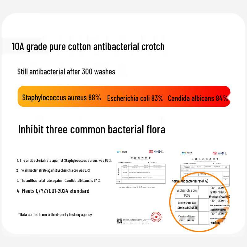 Yiershuang Women's 5-Pack Antibacterial Cotton Briefs