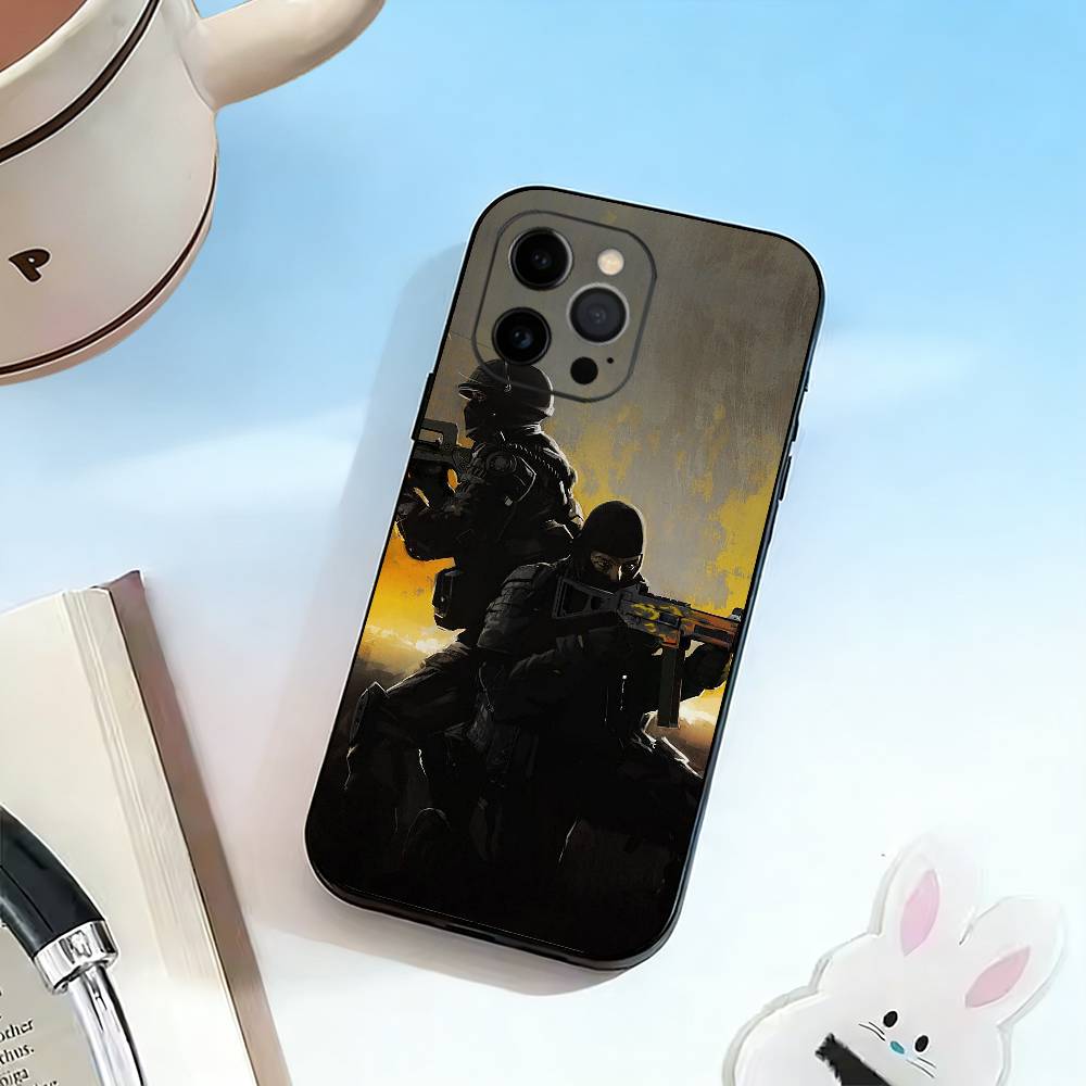 Game Counter Strike CS GO GO Phone Case For iPhone 17, 16,15,14,13,12,11 Plus,Pro Max, Others Soft Black Cover