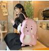 Lovely Girl's Nylon Backpack With Fun Dinosaur Design Spacious And Wear-resistant Fashionable School Bag