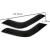 1Pair Interior Door Grab Handle Inserts Cover Trim Replacement 1RC72JAHAD 1RC72JAHAE Left Right Side for 2011-2018 Jeep Wrangler JK (Black)