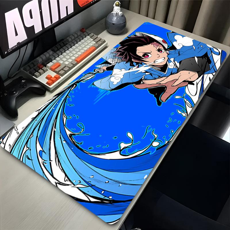 

Anime MousePad Gamer New Large Custom Kamado Tanjiro Mousepad D-demon Slayer Desk Mat Office Computer Accessories Mouse Mat 30x60x0.2cm