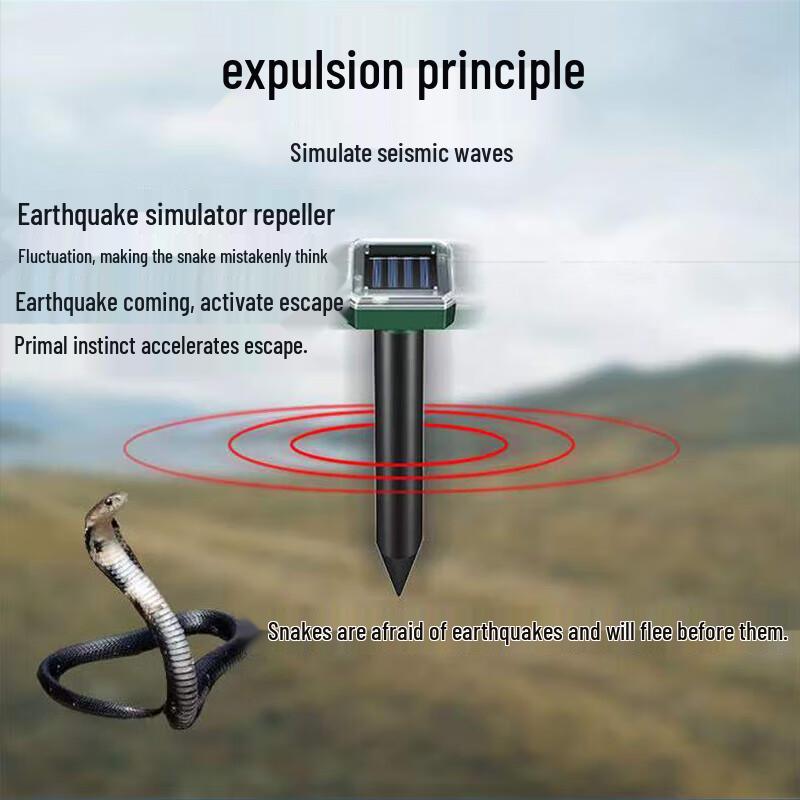 Lvtujia Solar Ultrasonic Snake Repeller