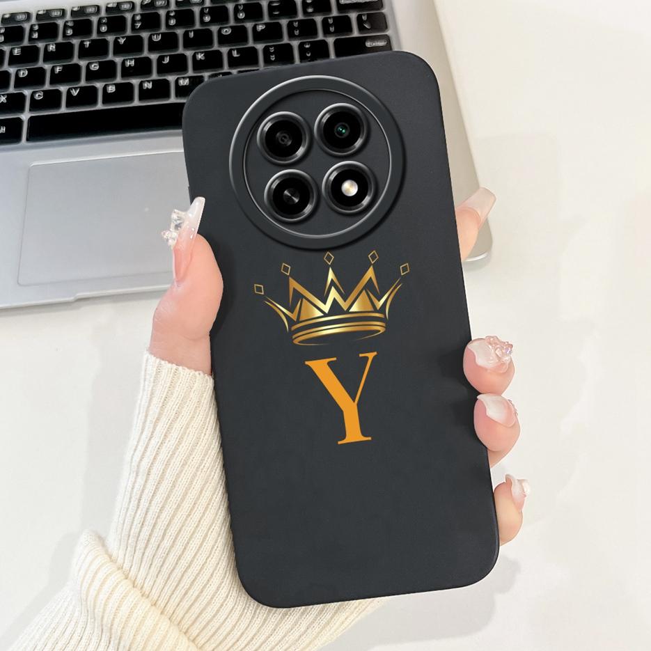 For Oppo A2 Pro 5G Case PJG110 Cute Crown Letters Cover Shockproof Soft TPU Phone Case For Oppo A2 Pro A2Pro Fundas 6.7'' Bumper