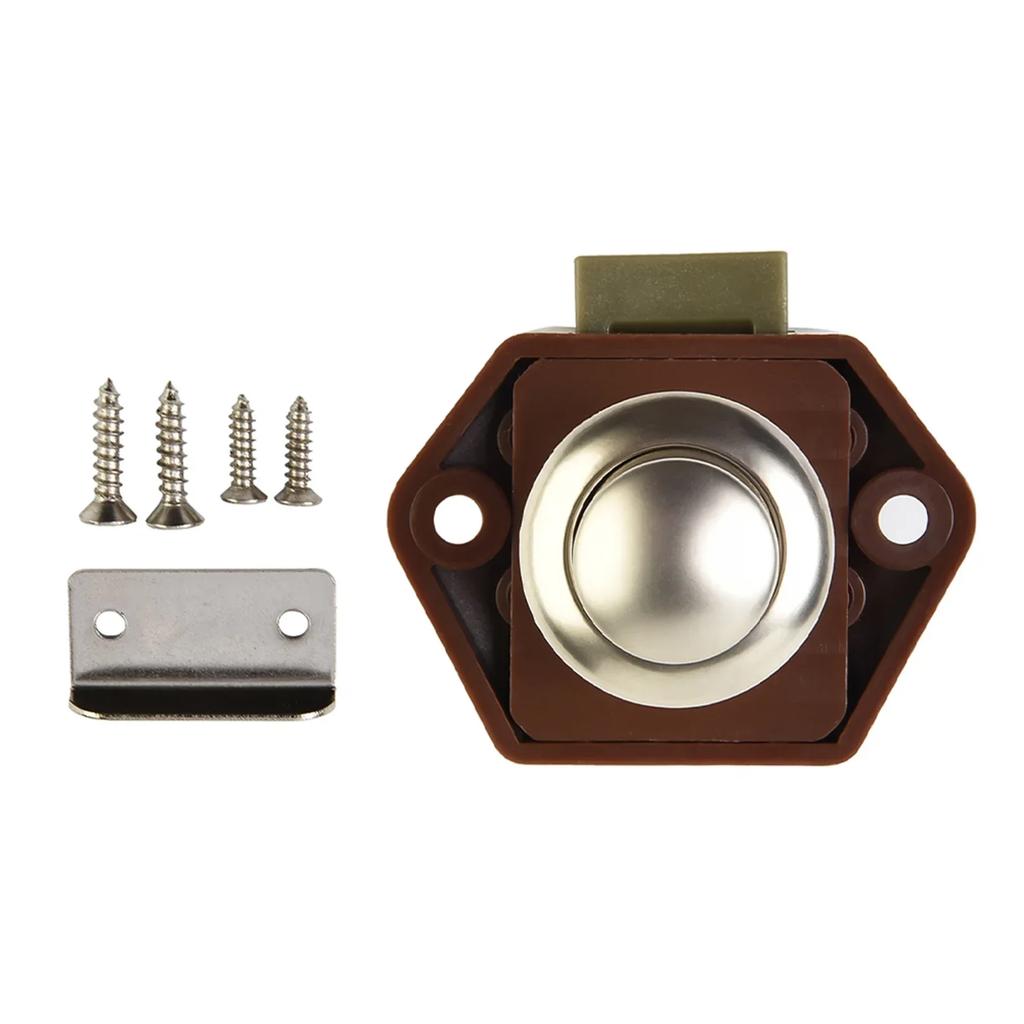 20mm Camper Push Lock Caravan RV Boat Drawer Button Locks Door Lock Home Cabinet Drawer Latch Furniture Hardware