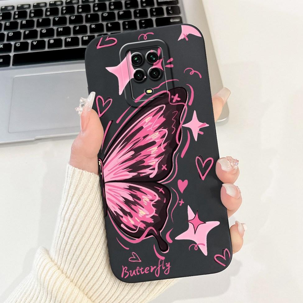 Casing For Redmi Note 9 9S 9Pro 4G Back Cover For Redmi Note 9 Pro Case Cute Cartoon Fashion Flowers Silicone Shockproof Bumper
