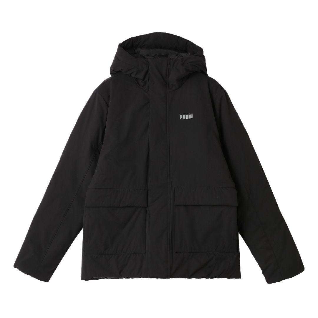 

Puma FW25 Утеплена вітрозахисна водонепроникна бавовняна куртка на блискавці з капюшоном Чоловічі куртки 689588-01 XL