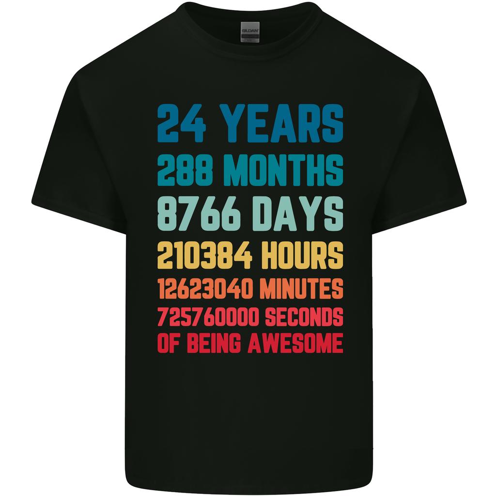 24th Birthday 24 Year Old Unisexs Light Cotton TShirt