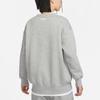 Nike Letter Print Crew Neck Sweatshirt Women Tops Grey FN3655-063