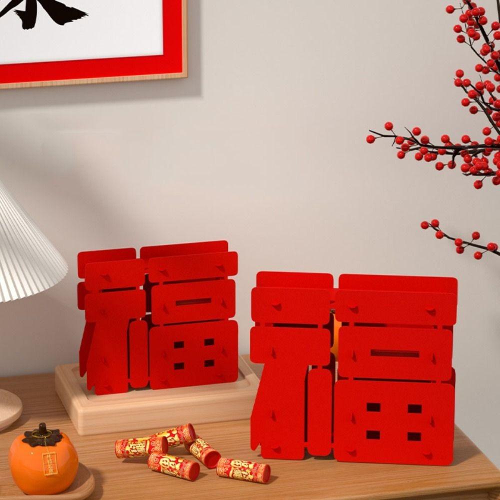 Three-dimensional New Year Desktop Decorations DIY Scene Layout Ornament Move To New House