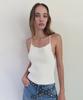 Daiaegeuneol Back Strap Crochet Knit Top (White)