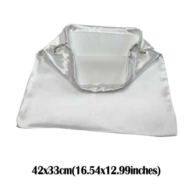 Large Drawstring Care Bag Custom Wigs Storage Dust Proof Packaging Pouch Black Reusable Sack Handbag Shoes Travel Bags