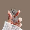 Fashion Luxury Rhinestone Snowflake Brooch Rotatable Snowflake Suit Pins Clothing Accessories Shiny Corsage Christmas Gifts