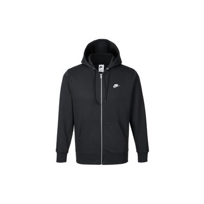 Sweat-shirt à capuche zippé à manches longues françaises pour homme Noir FN3885010