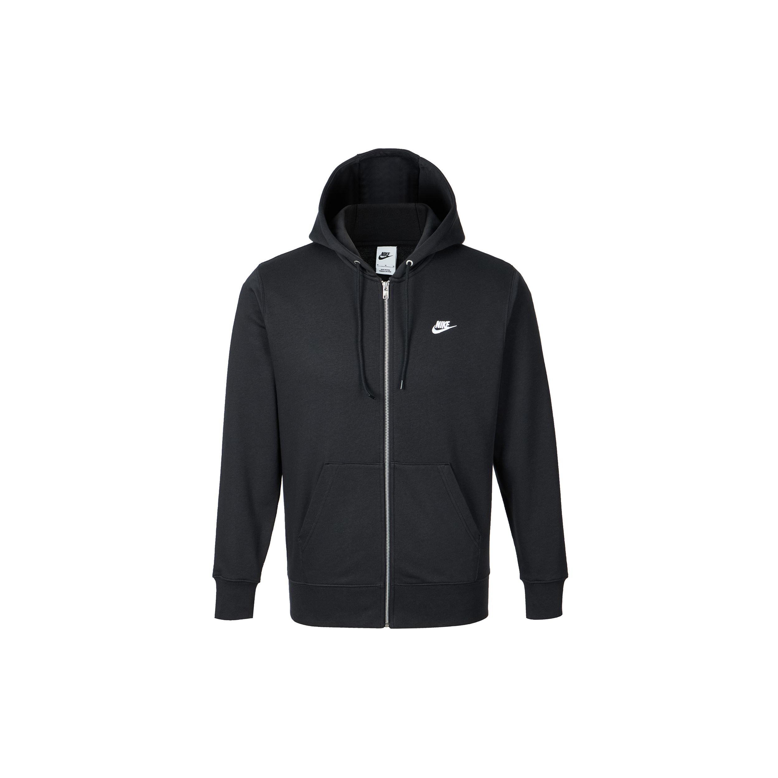 

Мужская толстовка с капюшоном Nike Club на молнии, с длинными рукавами, черная FN3885010 S