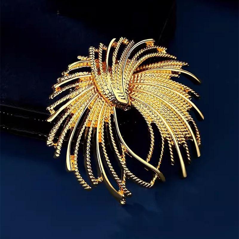 

Винтажная брошь «Фейерверк», Изысканная и элегантная женская брошь высокого класса, Нишевый дизайнерский стиль, Персонализированная брошь