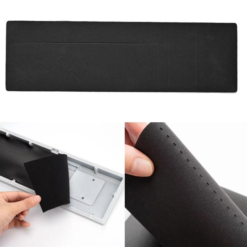 Silents Keyboards Base Layer Pad With Poron Material Reduces Mechanical Switches Noise for Workstations and Gaming Setups