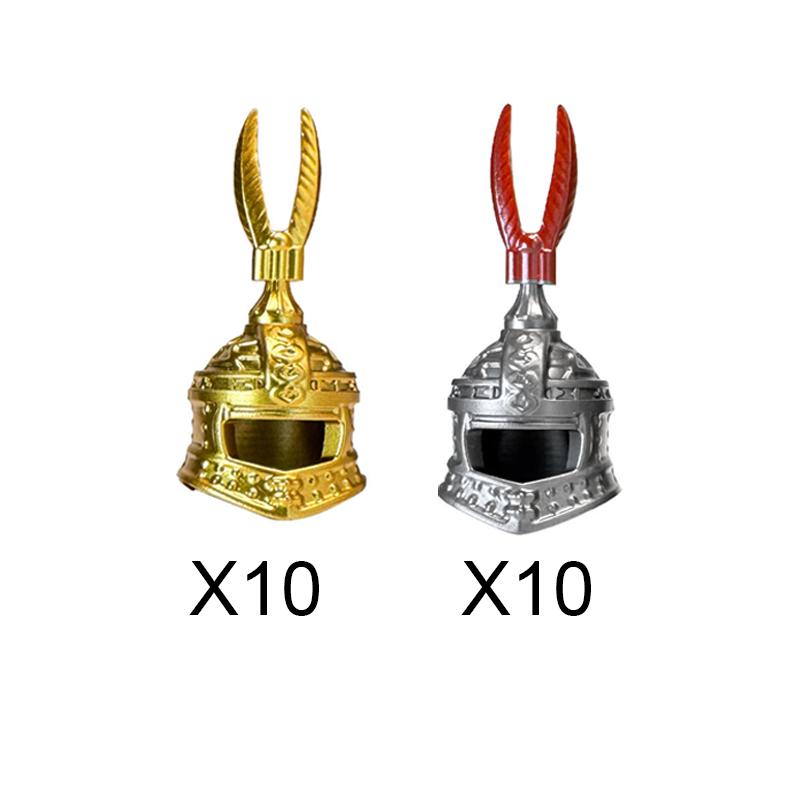 MOC Bausteine Mittelalter Ritter Soldat Actionfiguren Waffen Zubehör Schwert Speer Umhang Weste Helm Rüstung Geschenk Spielzeug Stein