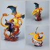 18cm Pocket Monsters GK Figure Blue Oak Charizard Figures Battle Scene Anime Statue Desktop Ornament Collectible Model Toy Gifts