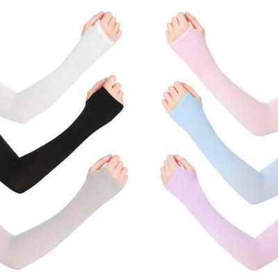2 pezzi manicotti scaldabraccia manicotto sportivo protezione solare UV copertura mano raffreddamento caldo corsa pesca ciclismo sci Mangas Para Brazo