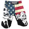 American Flag MMA Men Shorts Muay Thai Pants Kickboxing Skull Skeleton Fighting Fitness Gym Training