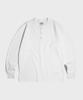 Beulonseun Vintage Long Sleeve Henley Shirt White
