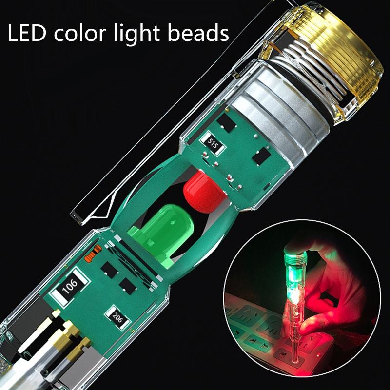 Multi-function Voltage Tester Non-Contact Electrical Tester High Sensitivity Electric Voltage Pen Flat Screwdriver