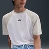 Nike Dri-Fit SB Quick-Drying Breathable Loose Comfortable Sports Short Sleeve T-Shirt Men Tops White Light-Bone Black HJ2957-100