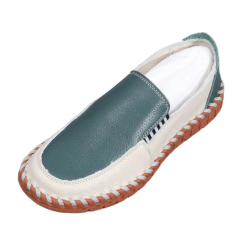 Real leather men's shoes handmade online casual leather shoes for men to step on dad's shoes for summer