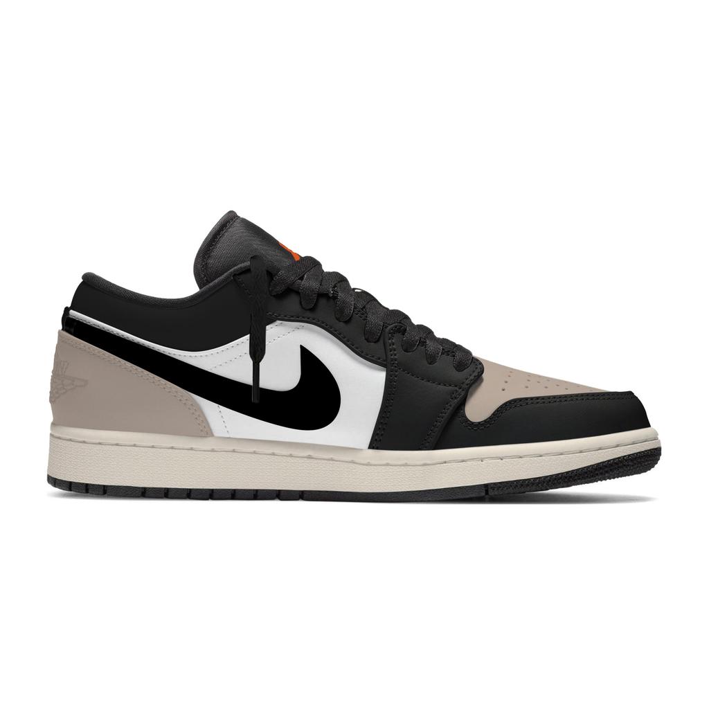 Jordan Air Jordan 1 Apricot Soil Leather Cushioning Abrasion Resistant Cushioning, Wear Resistant Low top 553558-081(Team858-)
