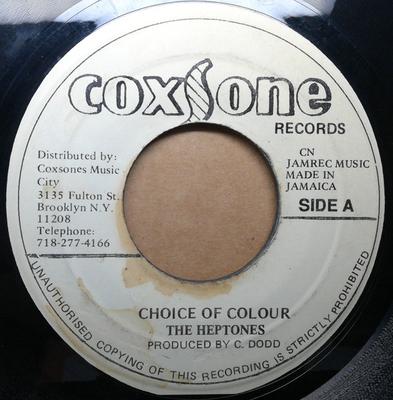 7-Zoll Schallplatte HEPTONES / KING CRY CRY - Choice Of Colour / I Had A Talk KEINE Coxsone Records Jamaika Reggae, Ska & Dub Gebraucht