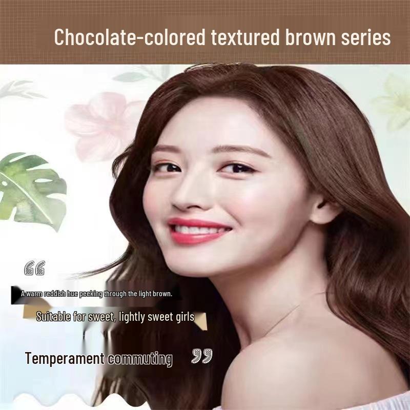 Caisike Natural Black Bubble Hair Dye - Plant-Based Conditioning Hair Color Cream