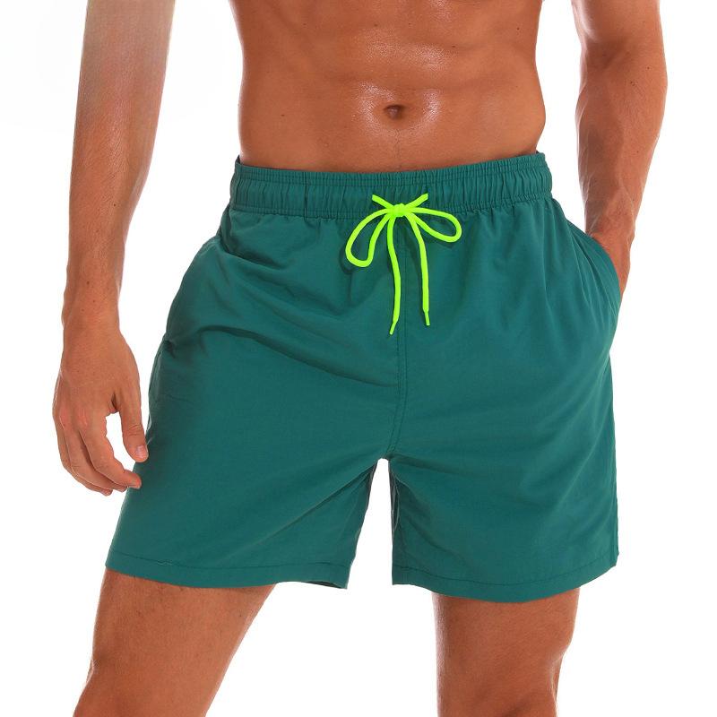 Sommer Herren Strandhosen Herren Vier-Punkt-Shorts Atmungsaktiv Lotusblatt Wasserabweisend Sportliche Freizeit-Hosen
