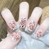 Umělé nehty Roztomilá dětská tvářenka Graffiti Nail Art Mléčně bílá Základní malba Potisk Nositelné umělé nehty