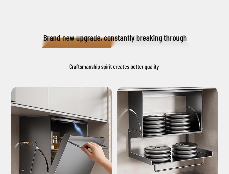 Punch-Free Wall-Mount Kitchen Seasoning and Storage Rack