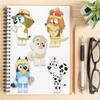 Bluey Puzzle Stickers: 8 Sheets/Pack - DIY Handmade, Phone Case Decoration, Waterproof