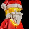 Kit de Iluminación LED DIY Para Minifigura de Papá Noel 40820 de LEGO a Escala Grande Juguete de Bloques de Construcción Decoración Accesorios de Iluminación Ajustables