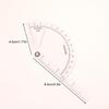 1Pcs Pvc Medical Finger Goniometer Plastic Protractor 180 Degree Angle Ruler Finger Ruler Professional Measure Tool