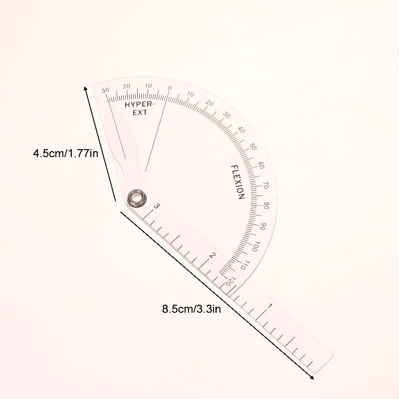 1Pcs Pvc Medical Finger Goniometer Plastic Protractor 180 Degree Angle Ruler Finger Ruler Professional Measure Tool
