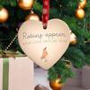 Láska srdce Tag Ornament pro vánoční akrylové řemeslné dekorace strom auto zpětné zrcátko sváteční party