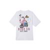 Nike Loose Breathable Cartoon Print Sports Round Neck Short Sleeve T-Shirt With Drop Shoulder Men Tops White FJ1142-100