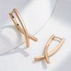 1 Pair Golden Color Cross Earrings Women Wedding Drop Earrings Jewelry