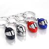 Mini 3D Motorcycle Helmet Keychain: Custom Simulation Safety Helmet