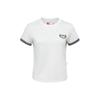Retro Sports Series Cool Loose Short Sleeve T-Shirt Women Tops Off-White AHSWA40-1