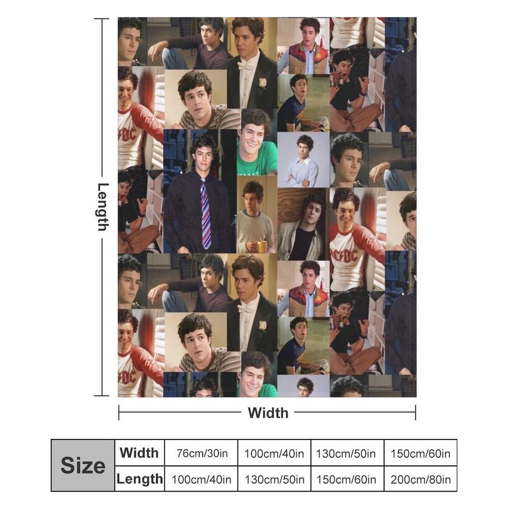 seth cohen the oc Throw Blanket Comforter For Decorative Sofa Plaid on the sofa For Baby Blankets