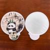 4Pcs Decorative Animal Reflector Folding Fan Cartoon Handheld Fan Round Pocket Fan  Daily Use