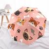1pc Cute Animals Pattern Umbrella with Plastic Handle,Suitable for All Seasons Home Travel Outdoor UmbrellaDD1379