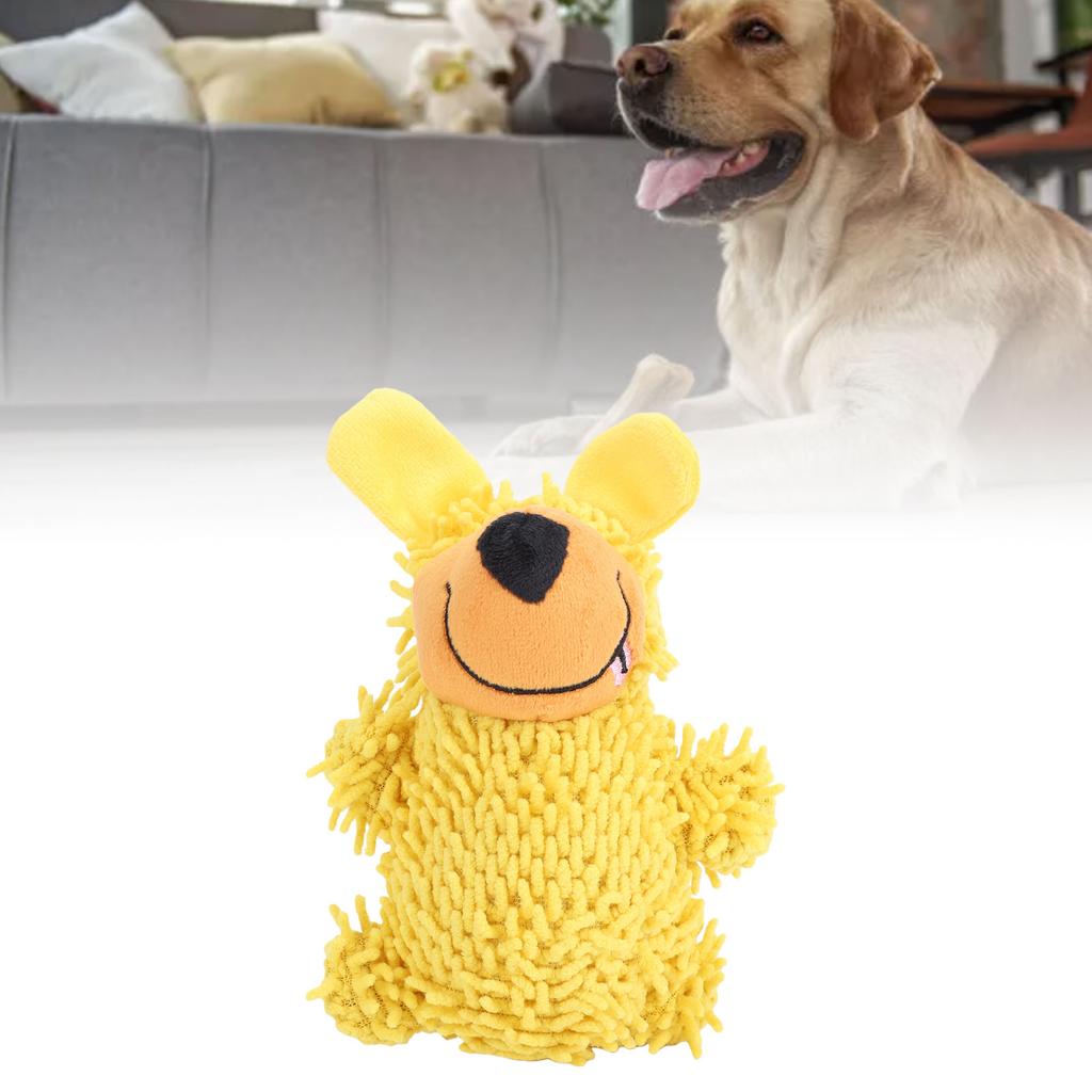 Squeaky Dog Toy Soft Comfortable Chewable Interactive Plush Animal Toy for Home Outdoor