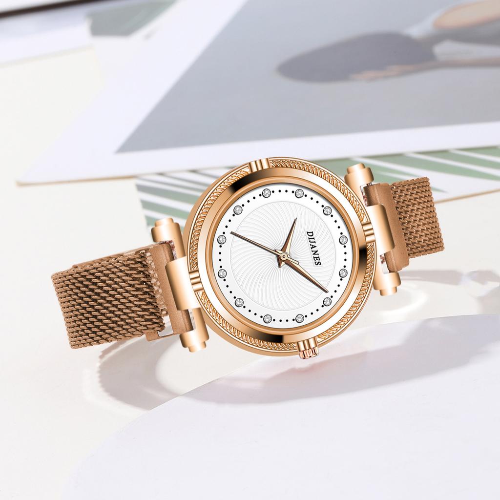 New niche women's watch elegant casual women's watch inlaid with diamond British watch temperament women's watch