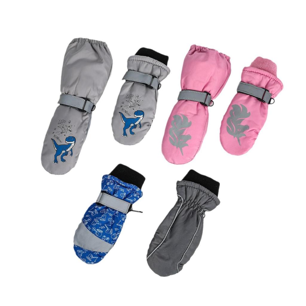 Premium Children's Fleece Ski Gloves - Warm, Thick, Non-Slip Winter Outdoor Gloves for Kids and Babies